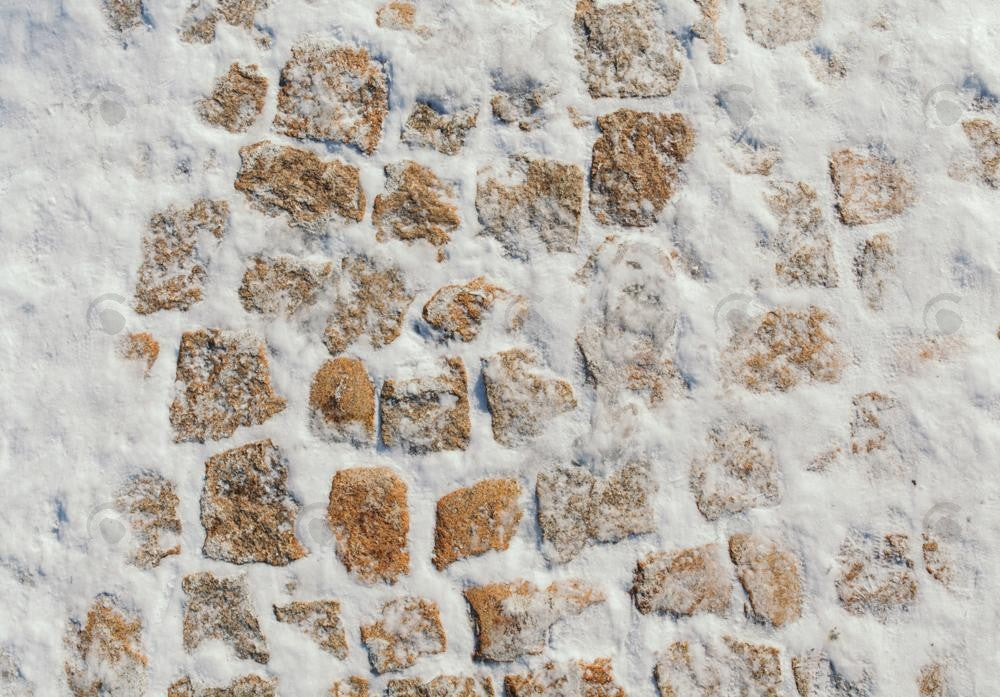 Snowy Stone Blocks Photography Backdrop GBSX-99905