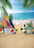 Allenjoy Summer Beach Fun Photography Backdrop Gbsx-00421