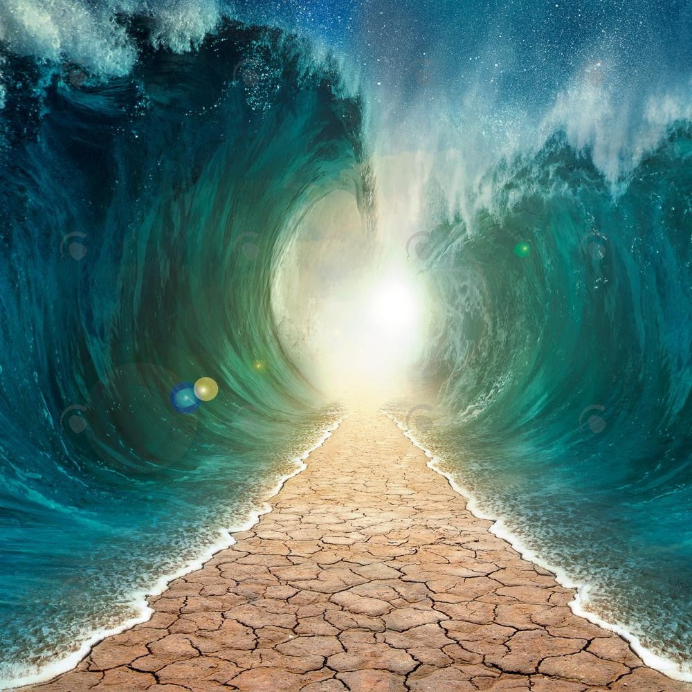 Allenjoy Summer Giant Waves Photography Backdrop Gbsx-00416