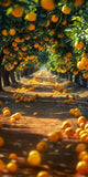 Allenjoy Summer Lemon Orchard Photography Backdrop Gbsx-00381