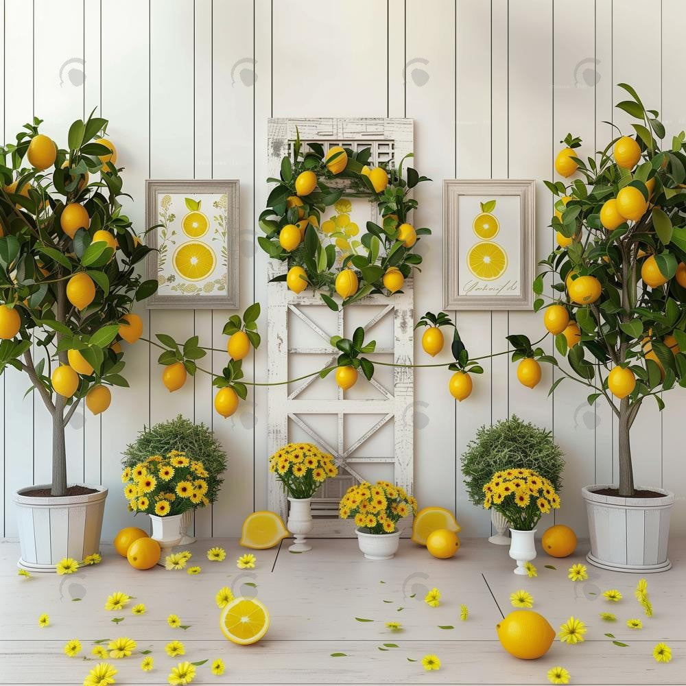 Summer Lemon Photography Backdrop GBSX-99926