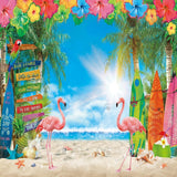 Allenjoy Summer Tropical Beach Photography Backdrop Gbsx-00933