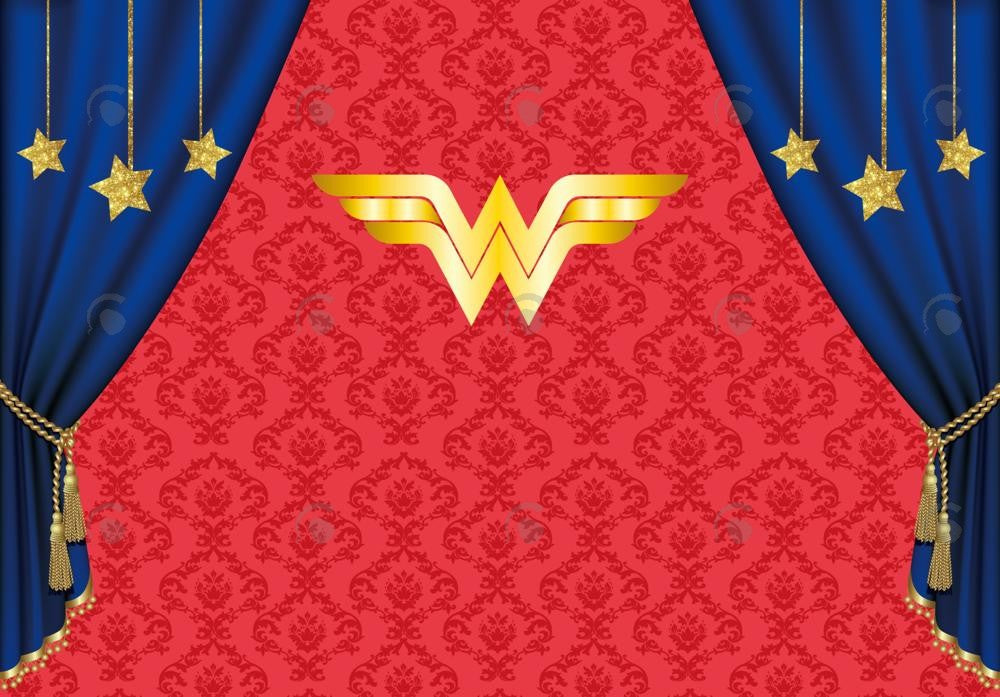 Allenjoy Supergirl Birthday Photography Backdrop Gbsx-00345