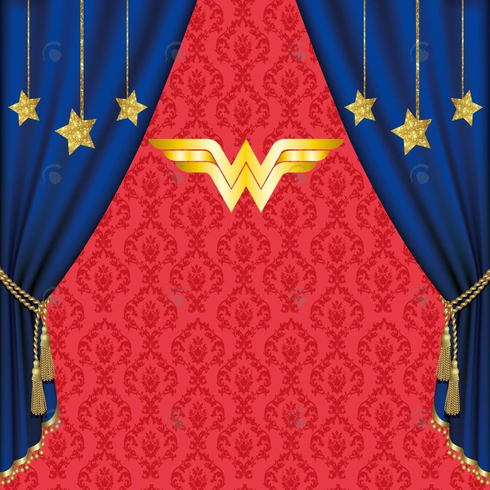 Allenjoy Supergirl Birthday Photography Backdrop Gbsx-00345