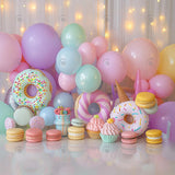 Allenjoy Sweet Donuts Balloons Photography Backdrop Gbsx-00508