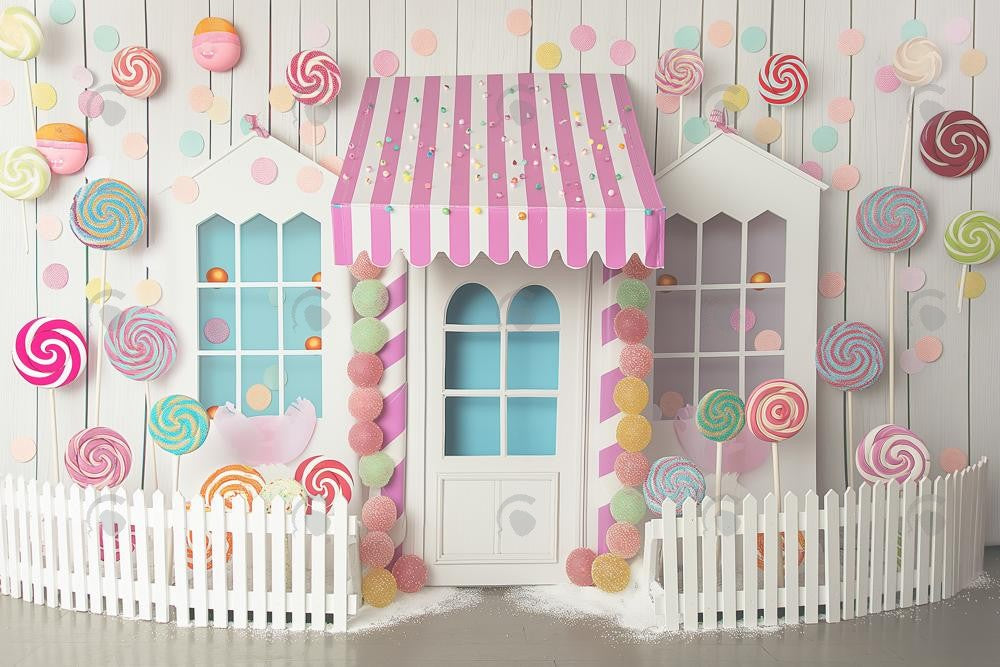 Allenjoy Sweet Shop Photography Backdrop GBSX-00036