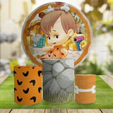 Stone Age Family Custom Round Backdrop With Plinths AS-DLZ-940d16