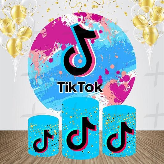 Dancing Custom Round Backdrop With Plinths AS-DLZ-400209