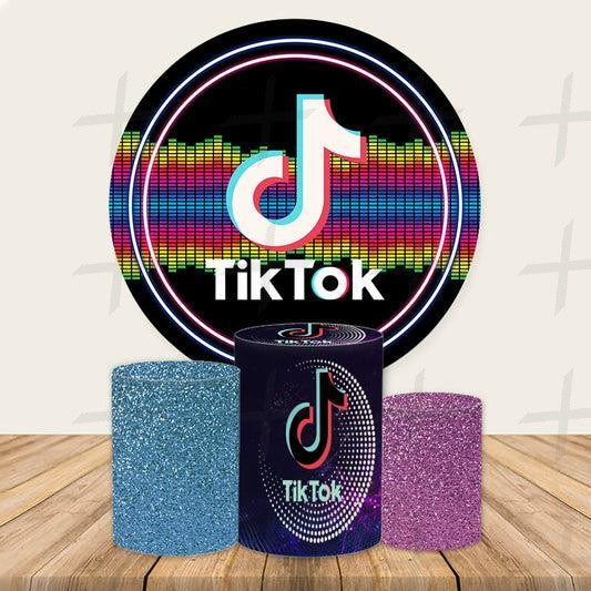 Dancing Custom Round Backdrop With Plinths AS-DLZ-5a784e