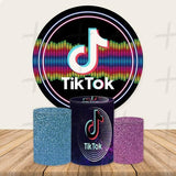 Dancing Custom Round Backdrop With Plinths AS-DLZ-5a784e