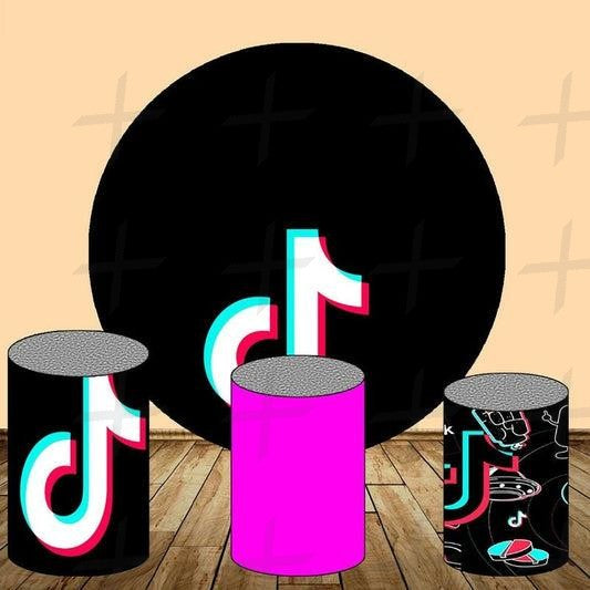 Dancing Custom Round Backdrop With Plinths AS-DLZ-bb88fe