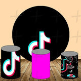 Dancing Custom Round Backdrop With Plinths AS-DLZ-bb88fe