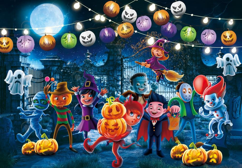 Allenjoy Trick Or Treat Costume Party Photography Backdrop Gbsx-00238