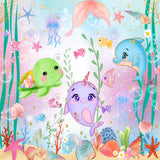 Allenjoy Under The Sea Animals Photography Backdrop GBSX-00017