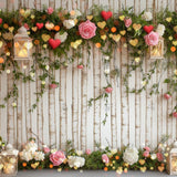 Allenjoy Valentine Flower Garland Trees Photography Backdrop Gbsx-01363