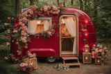 Allenjoy Valentine Flowers Outdoor Camping Van Photography Backdrop Gbsx-01323