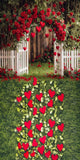 Allenjoy Valentine Garden Rose Flower Arch Photography Backdrop Gbsx-01282