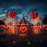 Allenjoy Valentine Hugs And Kisses Carnival Photography Backdrop Gbsx-01332