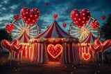 Allenjoy Valentine Hugs And Kisses Carnival Photography Backdrop Gbsx-01332