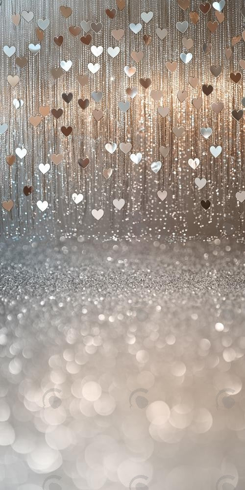 Allenjoy Valentine Hugs Kisses And Sparkle Heart Photography Backdrop Gbsx-01404