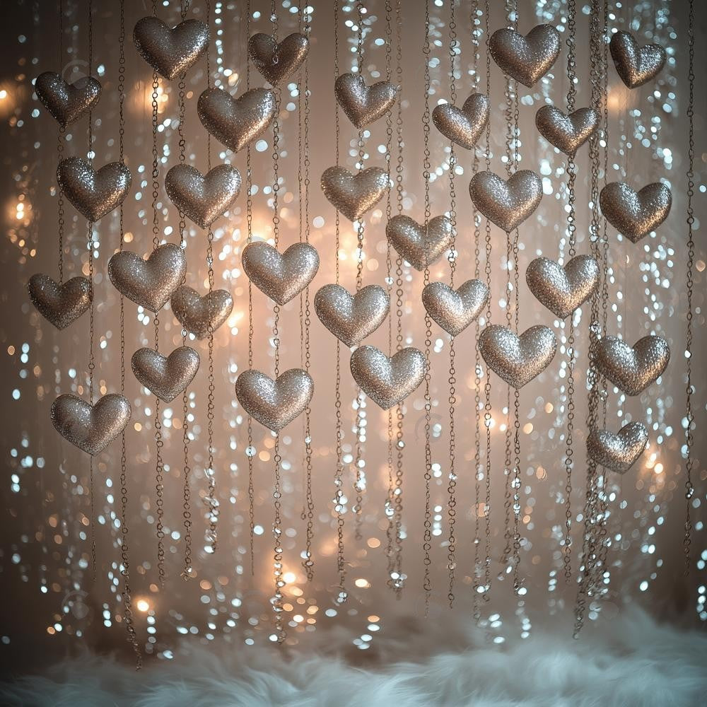 Allenjoy Valentine Hugs Kisses And Sparkle Heart Photography Backdrop Gbsx-01419