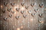 Allenjoy Valentine Hugs Kisses And Sparkle Heart Photography Backdrop Gbsx-01419