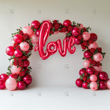 Allenjoy Valentine Love Balloon Arch With Roses Photography Backdrop Gbsx-01414