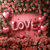 Allenjoy Valentine Love Balloon Roses Photography Backdrop Gbsx-01374
