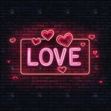 Allenjoy Valentine Neon Love Wall Photography Backdrop Gbsx-01333