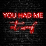 Allenjoy Valentine Pet You Had Me At Woof Photography Backdrop Gbsx-01293