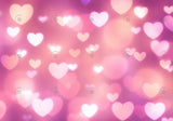 Allenjoy Valentine Pink Bokeh Hearts Photography Backdrop Gbsx-01237