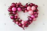 Allenjoy Valentine Pink Heart Flowers Balloons Photography Backdrop Gbsx-01434