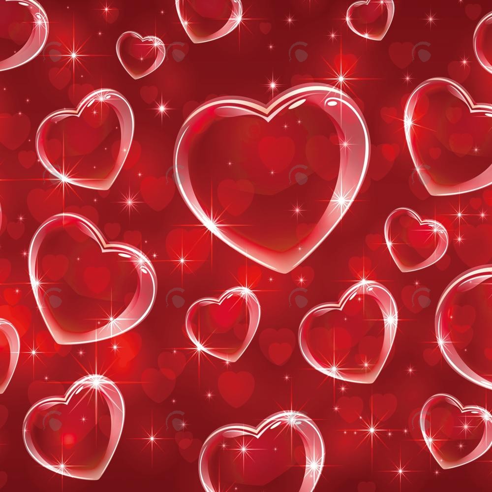 Allenjoy Valentine Red Hearts Pattern Photography Backdrop Gbsx-01265