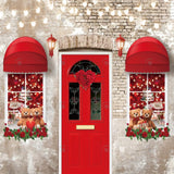 Allenjoy Valentine Red Shop Door Photography Backdrop Gbsx-01267