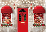 Allenjoy Valentine Red Shop Door Photography Backdrop Gbsx-01267