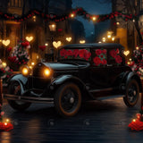 Allenjoy Valentine Retro Street Classic Car Photography Backdrop Gbsx-01358