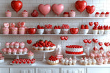 Allenjoy Valentine Romantic Kitchen Dessert Cake Photography Backdrop Gbsx-01376