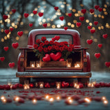 Allenjoy Valentine Truck With Heart Balloons Photography Backdrop Gbsx-01336
