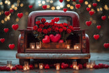 Allenjoy Valentine Truck With Heart Balloons Photography Backdrop Gbsx-01336