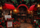Allenjoy Valentine Vintage Library Newspaper Photography Backdrop Gbsx-01294