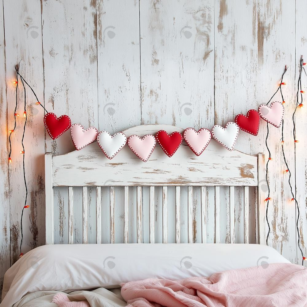 Allenjoy Valentine Wooden Wall Headboard Photography Backdrop Gbsx-01353
