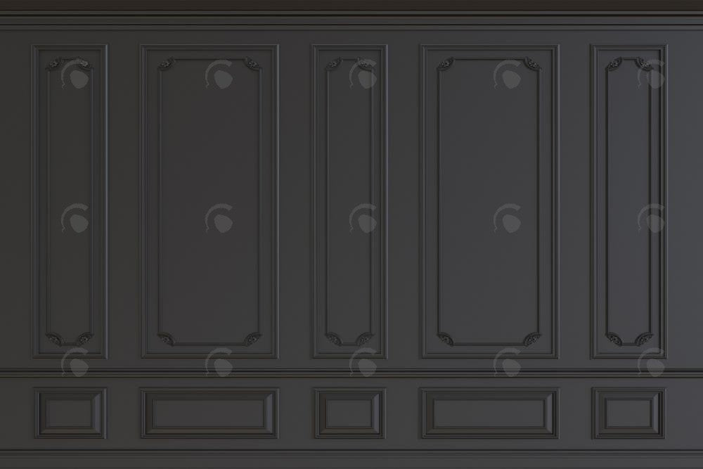 Allenjoy Vintage Black Wall Photography Backdrop Gbsx-00643