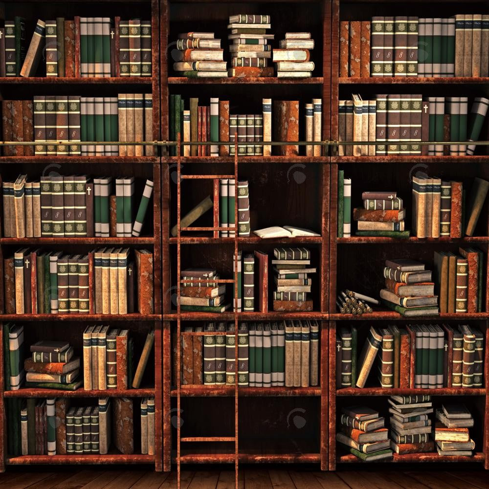 Allenjoy Vintage Bookshelf Photography Backdrop Gbsx-00481