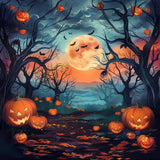 Allenjoy Whimsical Halloween Forest Photography Backdrop Gbsx-00991