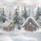 White Christmas Frozen Lake Photography Backdrop GBSX-99959