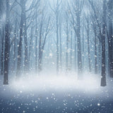 Allenjoy Winter Frozen Forest Photography Backdrop Gbsx-01193