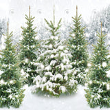 Allenjoy Winter Wonderland Forest Photography Backdrop Gbsx-00596