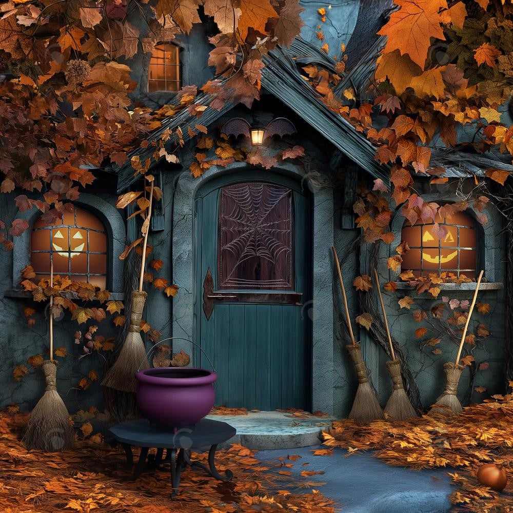 Allenjoy Witch Country Cottage Photography Backdrop Gbsx-00888