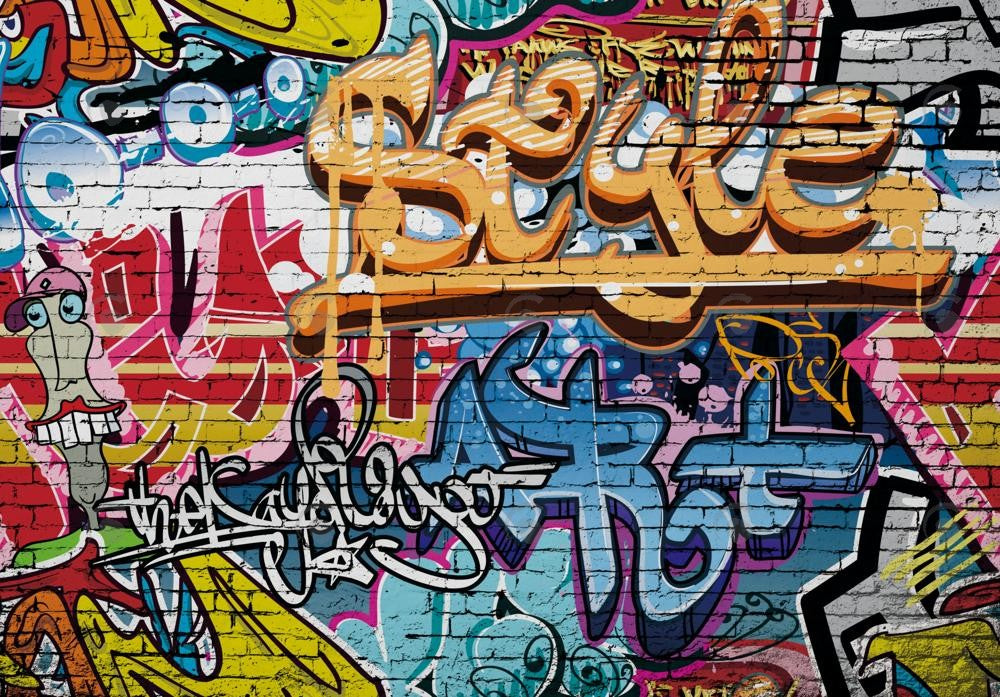 Colorful Graffiti Art Hip Hop Backdrop
