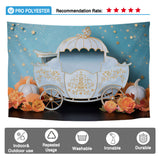 Allenjoy Magic Carriage Photography Backdrop Pumpkins Decorations Birthday Party Photoshoot